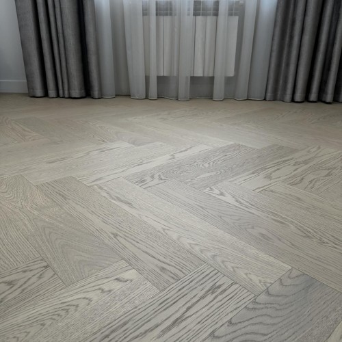 Композитная паркетная доска Quartz Parquet Штучный паркет Дуб Шампань 44-414 венгерская елка 400×100×5