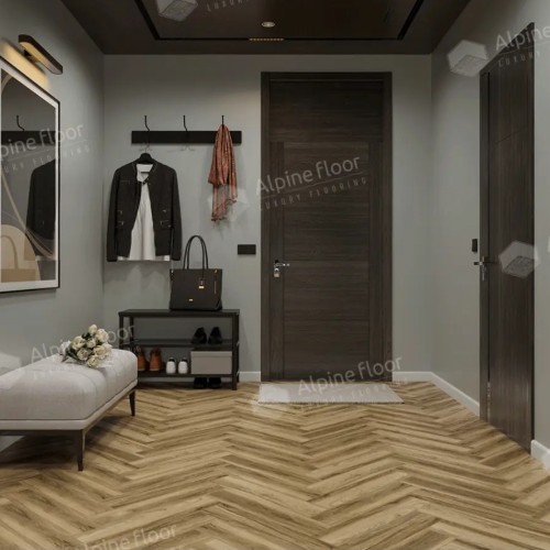 Кварцвиниловый SPC ламинат Alpine Floor Nut Акорн ECO 22-6 венгерская елка 600×125×4