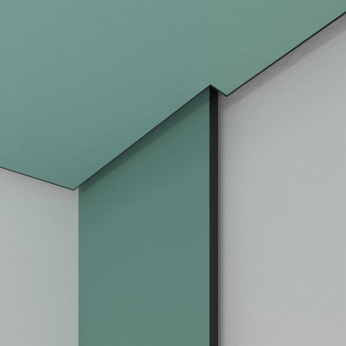 Профиль алюминиевый теневой с подсветкой Laconistiq Multilevel Черный муар RAL 9005 27-31-300 3000×46,5×28,7