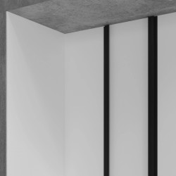 Профиль алюминиевый теневой с подсветкой Laconistiq Multilevel Черный муар RAL 9005 25-31-300 3000×46,3×27,7