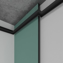 Профиль алюминиевый теневой с подсветкой Laconistiq Multilevel Черный муар RAL 9005 25-31-300 3000×46,3×27,7