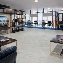 Кварцвиниловая плитка Damy Floor клеевая London LVT Кардифф Cardiff 191023EL-05-LVT венгерская елка 590×118×2,5