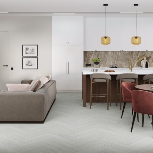 Кварцвиниловая плитка Damy Floor клеевая London LVT Кардифф 191023EL-05-LVT венгерская елка 590×118×2,5