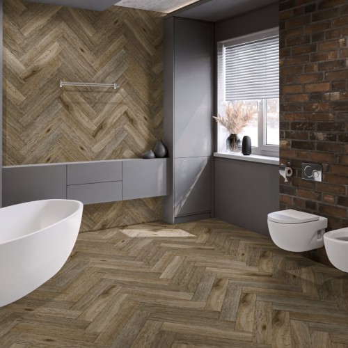 Кварцвиниловая плитка Damy Floor клеевая London LVT Ковентри 190707EL-01-LVT венгерская елка 590×118×2,5