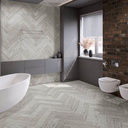 Кварцвиниловая плитка Damy Floor клеевая London LVT Йорк 191023EL-04-LVT венгерская елка 590×118×2,5