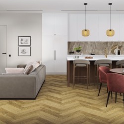 Кварцвиниловая плитка Damy Floor клеевая London LVT Шеффилд Sheffield 190902EL-07-LVT венгерская елка 590×118×2,5