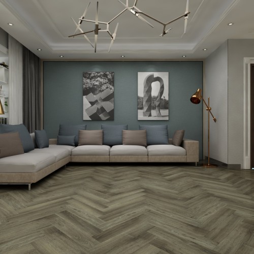 Кварцвиниловая плитка Damy Floor клеевая London LVT Оксфорд 200410EL-12-LVT венгерская елка 590×118×2,5