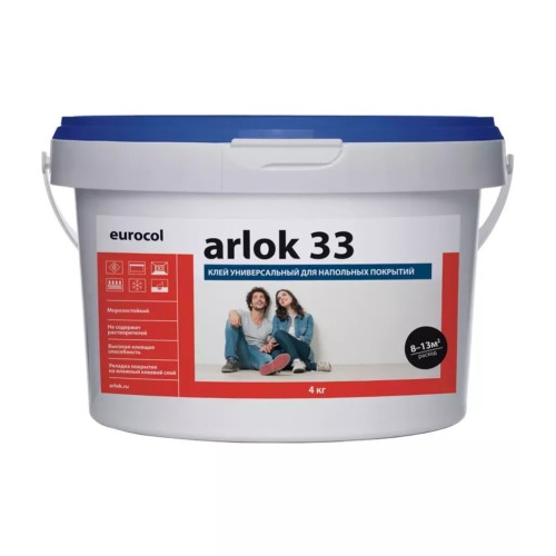 Клей для линолеума Arlok 33 водно-дисперсионный 4 кг Клей для линолеума Arlok 33 водно-дисперсионный 4 кг