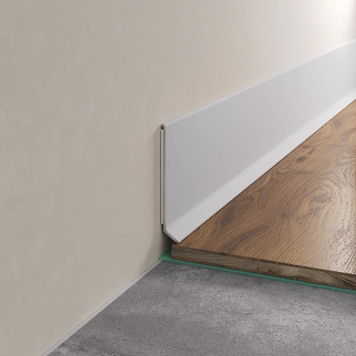 Плинтус алюминиевый Laconistiq Adhesive Белый RAL 9016 63-22-250 матовый 2500×80×10 Плинтус алюминиевый Laconistiq Adhesive Белый RAL 9016 63-22-250 матовый 2500×80×10