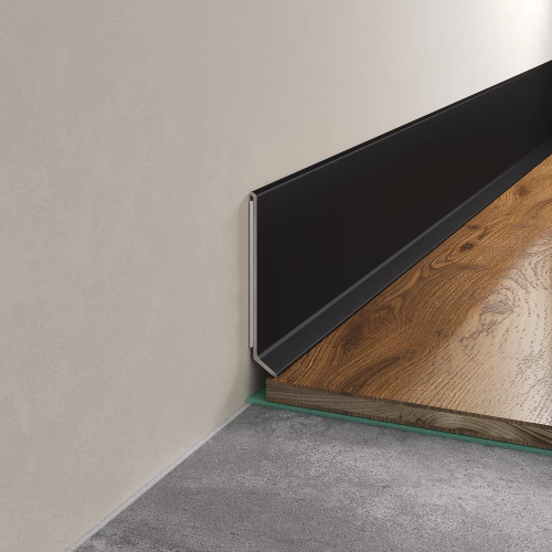 Плинтус алюминиевый Laconistiq Adhesive Черный RAL 9005 63-21-250 матовый 2500×80×10 Плинтус алюминиевый Laconistiq Adhesive Черный RAL 9005 63-21-250 матовый 2500×80×10