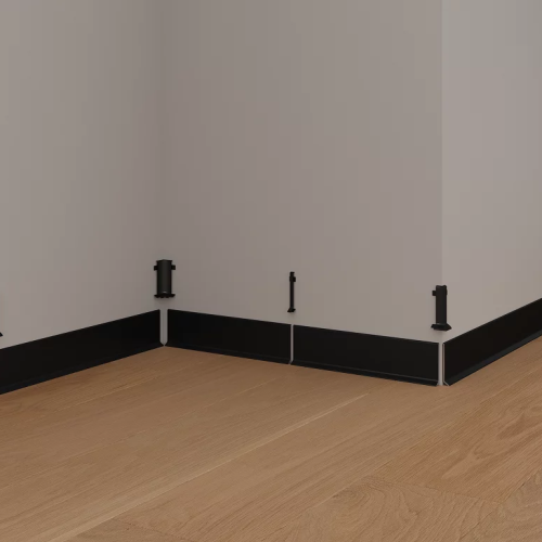 Плинтус алюминиевый Laconistiq Adhesive Черный RAL 9005 63-21-250 матовый 2500×80×10 Плинтус алюминиевый Laconistiq Adhesive Черный RAL 9005 63-21-250 матовый 2500×80×10