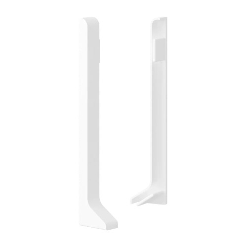 Заглушка алюминиевая для плинтуса Laconistiq Adhesive Белый RAL 9016 матовый 114-22-60 60 мм 2 шт/уп