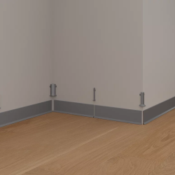 Плинтус алюминиевый Laconistiq Adhesive Серебряный 60-13-250 2500×60×10