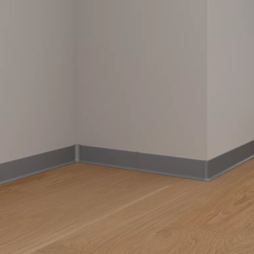 Плинтус алюминиевый Laconistiq Adhesive Серебряный 60-13-250 2500×60×10 Плинтус алюминиевый Laconistiq Adhesive Серебряный 60-13-250 2500×60×10