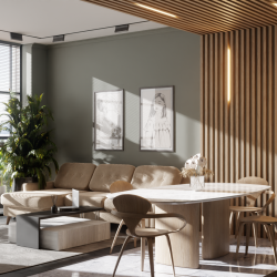 Рейка декоративная Ликорн Дуб янтарный 2800×40×40