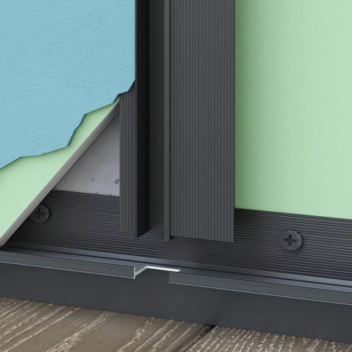 Плинтус алюминиевый теневой Laconistiq Regular Черный муар RAL 9005 31-31-300 3000×45×15 Плинтус алюминиевый теневой Laconistiq Regular Черный муар RAL 9005 31-31-300 3000×45×15