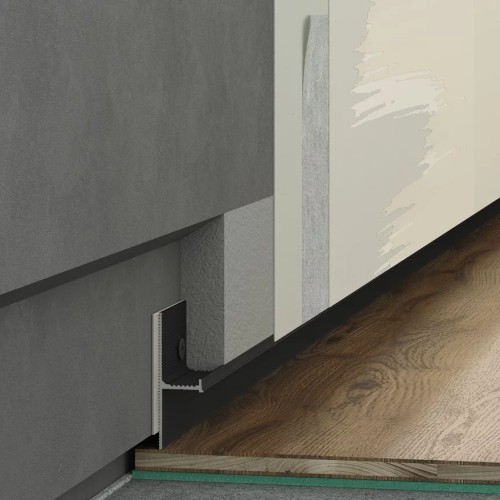 Плинтус алюминиевый теневой Laconistiq Regular Черный муар RAL 9005 31-31-300 3000×45×15 Плинтус алюминиевый теневой Laconistiq Regular Черный муар RAL 9005 31-31-300 3000×45×15