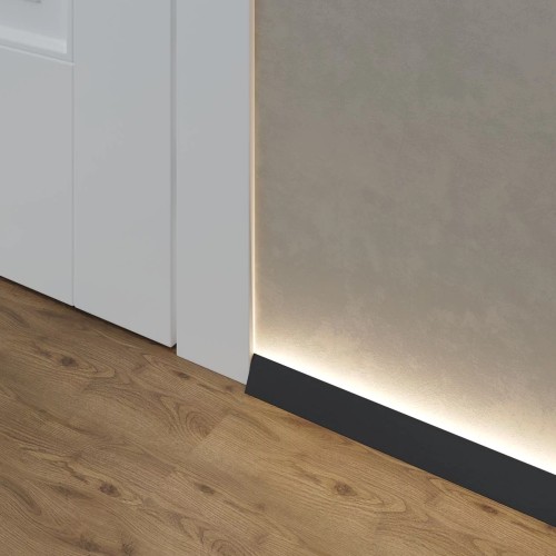 Микроплинтус алюминиевый с подсветкой Laconistiq Light Черный 18-11-245 2450×30×16 Микроплинтус алюминиевый с подсветкой Laconistiq Light Черный 18-11-245 2450×30×16