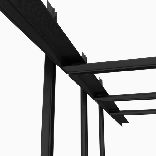 Профиль алюминиевый теневой с подсветкой Laconistiq Gips Черный муар RAL 9005 51-31-300 3000×43,8×44,1 Профиль алюминиевый теневой с подсветкой Laconistiq Gips Черный муар RAL 9005 51-31-300 3000×43,8×44,1