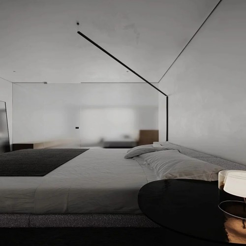 Профиль алюминиевый теневой Laconistiq Gips Regular Черный муар RAL 9005 53-31-300 3000×47,5×43 Профиль алюминиевый теневой Laconistiq Gips Regular Черный муар RAL 9005 53-31-300 3000×47,5×43