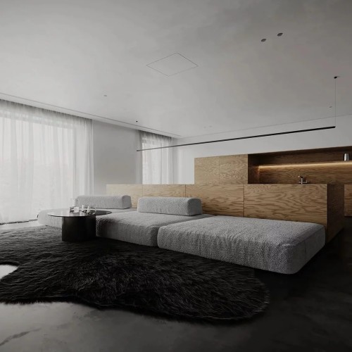 Профиль алюминиевый теневой Laconistiq Gips Regular Черный муар RAL 9005 53-31-300 3000×47,5×43 Профиль алюминиевый теневой Laconistiq Gips Regular Черный муар RAL 9005 53-31-300 3000×47,5×43