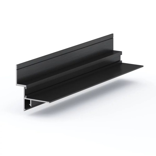 Профиль алюминиевый теневой Laconistiq Gips Regular Черный муар RAL 9005 53-31-300 3000×47,5×43 Профиль алюминиевый теневой Laconistiq Gips Regular Черный муар RAL 9005 53-31-300 3000×47,5×43