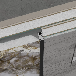 Профиль алюминиевый теневой Laconistiq Dual Mini Черный 28-11-300 3000×6×10