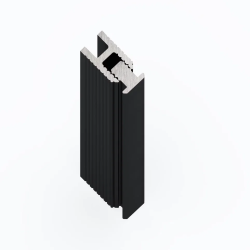 Вставка алюминиевая для теневого профиля Laconistiq Dual Mini Черная 28/1-11-300 3000×7×6,5