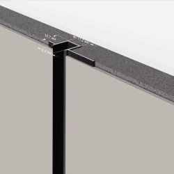 Профиль алюминиевый теневой Laconistiq Classic Черный 21-11-300 3000×37×10,7