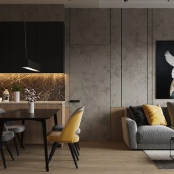 Профиль алюминиевый теневой Laconistiq Classic Черный муар RAL 9005 21-31-300 3000×37×10,7