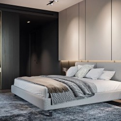 Профиль алюминиевый теневой Laconistiq Classic Черный муар RAL 9005 21-31-300 3000×37×10,7