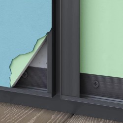 Профиль алюминиевый теневой Laconistiq Classic Черный муар RAL 9005 21-31-300 3000×37×10,7