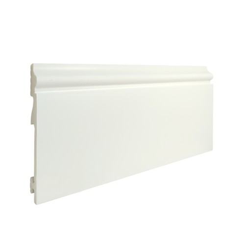 Плинтус дюрополимерный TeckWood белый ДП2 2000×105×14