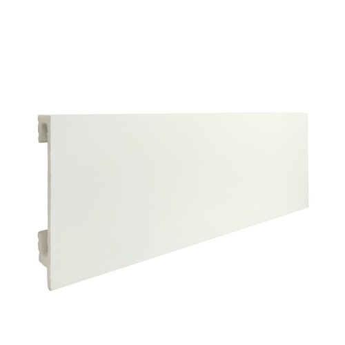 Плинтус дюрополимерный TeckWood белый ДП5 2000×80×16