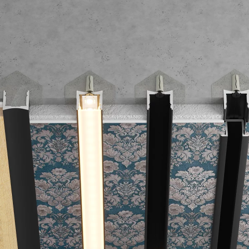 Профиль алюминиевый теневой с подсветкой Laconistiq Light mini Черный 29-11-300 3000×14×13 Профиль алюминиевый теневой с подсветкой Laconistiq Light mini Черный 29-11-300 3000×14×13