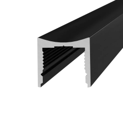Профиль алюминиевый теневой с подсветкой Laconistiq Light mini Черный 29-11-300 3000×14×13