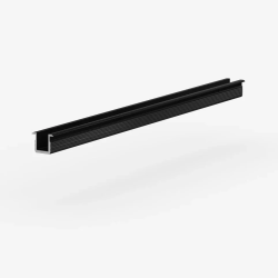 Вставка алюминиевая для теневого профиля Laconistiq Light mini Черная 29/1-11-300 3000×10,5×11,3