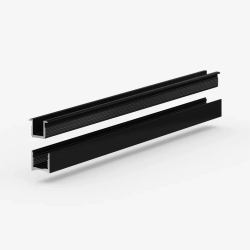 Вставка алюминиевая для теневого профиля Laconistiq Light mini Черная 29/1-11-300 3000×10,5×11,3