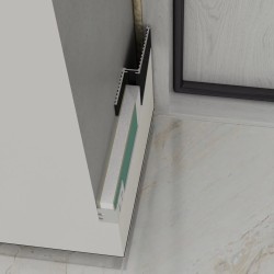 Профиль алюминиевый теневой Laconistiq Micro Черный муар RAL 9005 24-31-100 1000×96,5×15,7