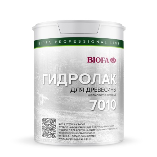 Гидролак универсальный Biofa 7010 бесцветный шелковисто-матовый 0,3 л