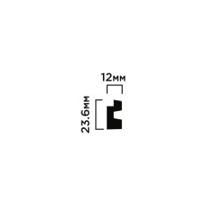 Финишный молдинг Hiwood LF129B BR395NK 2700×23,6×12