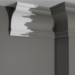 Потолочный плинтус под покраску Decor-Dizayn Estet DD521 2000×103×155