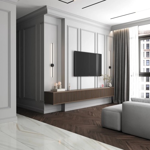 Потолочный плинтус под покраску Decor-Dizayn Estet DD521 2000×103×155