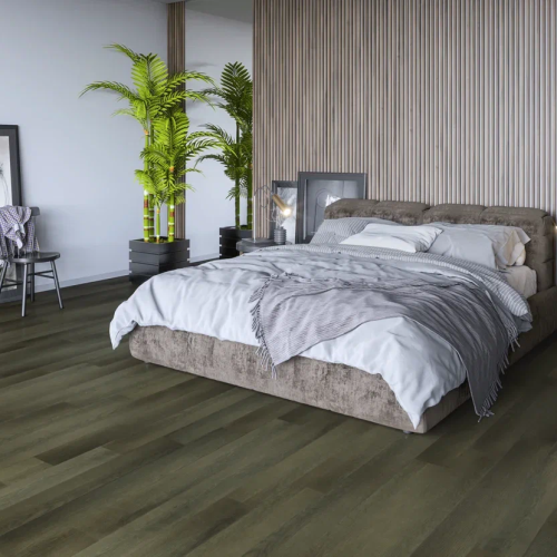 Кварцвиниловый SPC ламинат Home Expert Natural Дуб Ночной лес 2187-03 1220×150×3,5