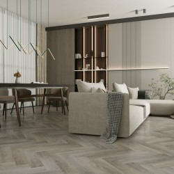 Кварцвиниловый SPC ламинат Home Expert Parquet Дуб Вековой лес 33-2180-01 / 33-3005 венгерская елка 615×123×3,5
