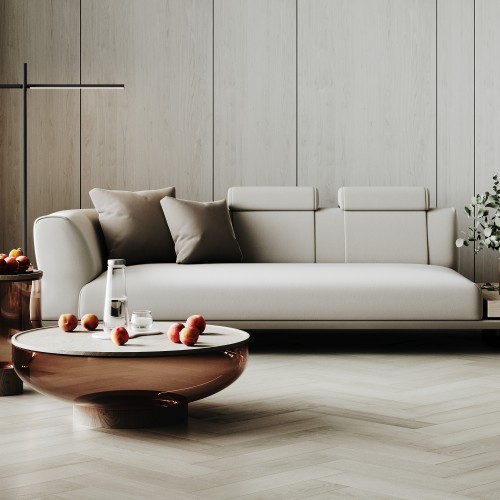 Кварцвиниловый SPC ламинат Home Expert Parquet Design Дуб Милкшейк 44-3002 венгерская елка 400×100×4,5