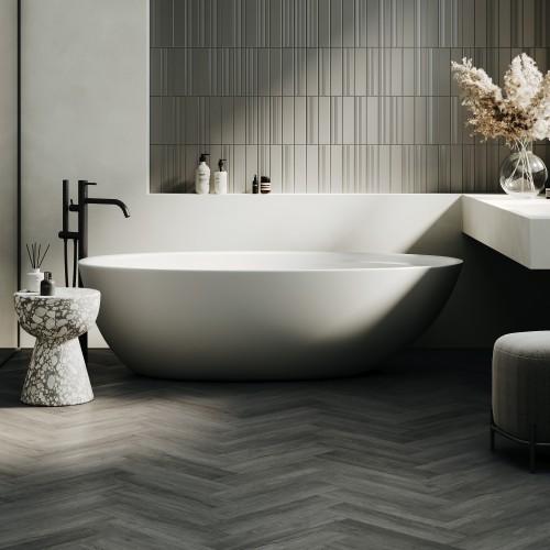 Кварцвиниловый SPC ламинат Home Expert Parquet Design Дуб Меланж 44-5001-5 венгерская елка 400×100×4,5