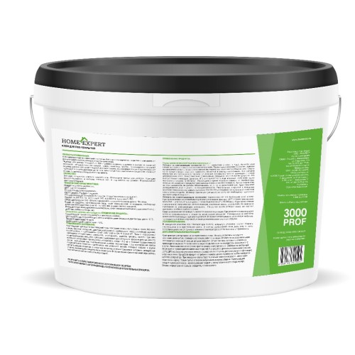 Клей для винилового пола Home Expert 3000 PROF водно-дисперсионный 10 кг Клей для винилового пола Home Expert 3000 PROF водно-дисперсионный 10 кг