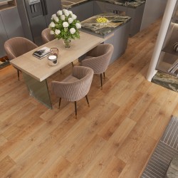 Кварцвиниловый SPC ламинат Evofloor Home Oak Brown Дуб Коричневый L-20243 1220×183×4