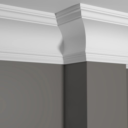 Потолочный плинтус под покраску Decor-Dizayn Estet DD522 2000×100×152